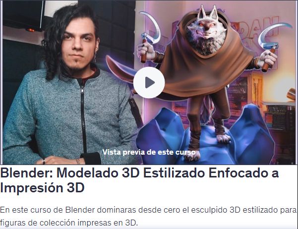 Blender: Modelado 3D Estilizado Enfocado a Impresión 3D