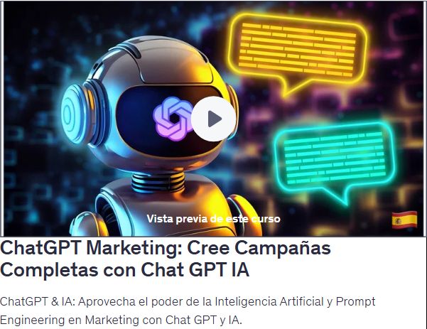 ChatGPT Marketing: Cree Campañas Completas con Chat GPT IA