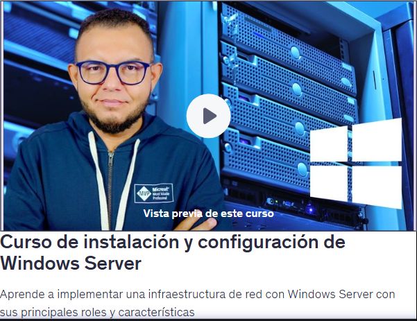 Curso de instalación y configuración de Windows Server