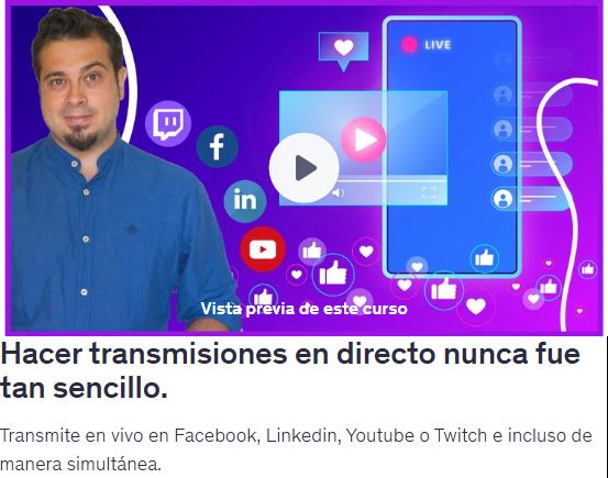 Hacer transmisiones en directo nunca fue tan sencillo