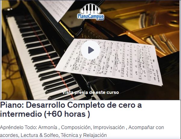 Piano: Desarrollo Completo de cero a intermedio