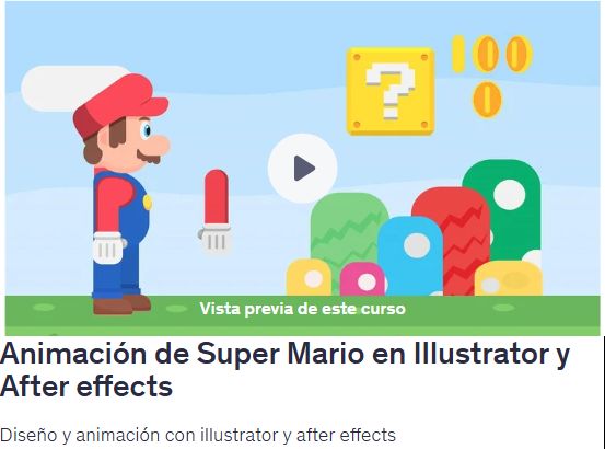 Animación de Super Mario en Illustrator y After effects