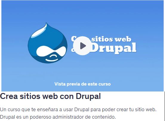 Crea sitios web con Drupal