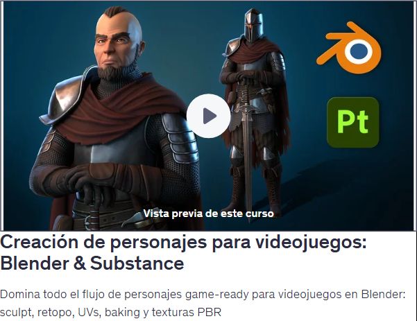 Creación de personajes para videojuegos: Blender & Substance