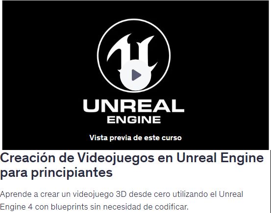 Creación de Videojuegos en Unreal Engine para principiantes