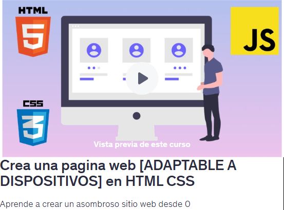 Crear una página web adaptable a dispositivos en HTML CSS