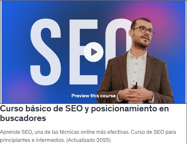 Curso básico de SEO y posicionamiento en buscadores