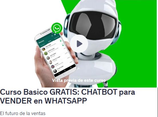 Curso Basico GRATIS: CHATBOT para VENDER en WHATSAPP