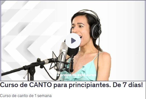 Curso de CANTO para principiantes. De 7 días!