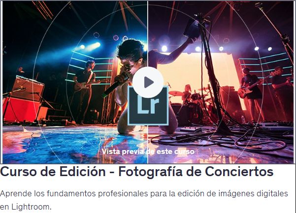 Curso de Edición - Fotografía de Conciertos
