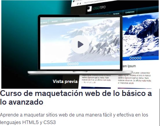 Curso de maquetación web de lo básico a lo avanzado