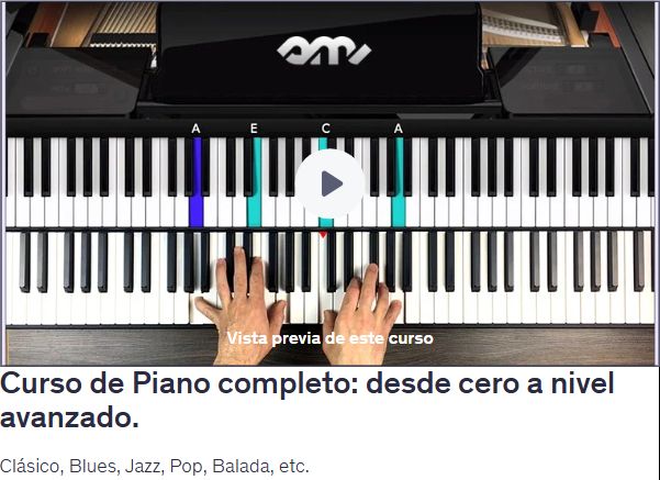Curso de Piano completo: desde cero a nivel avanzado