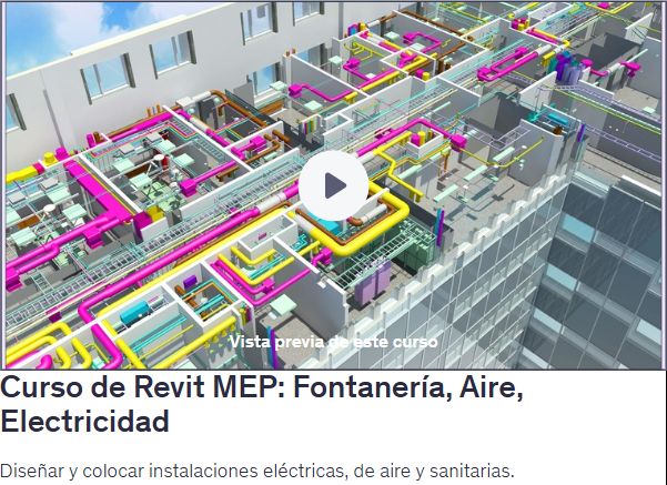 Curso de Revit MEP: Fontanería, Aire, Electricidad