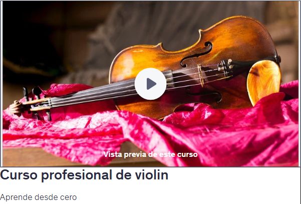 Curso profesional de violinAprende desde cero