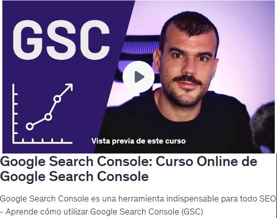 Google Search Console: Curso Online de Google Search Console