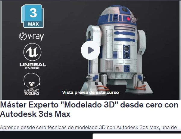 Máster Experto Modelado 3D desde cero con Autodesk 3ds Max