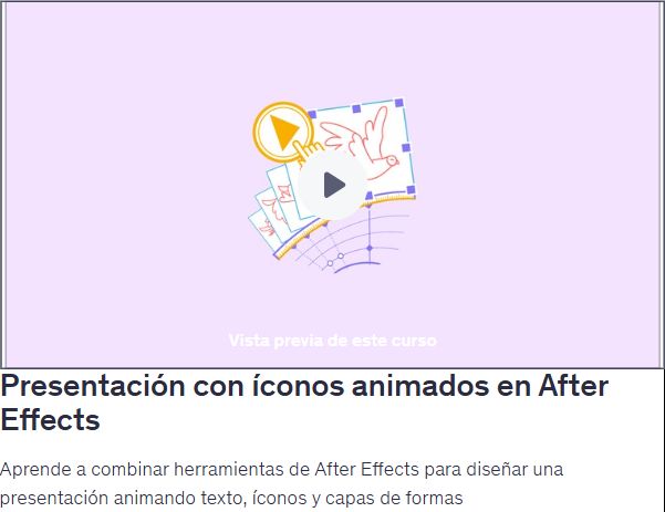 Presentación con íconos animados en After Effects