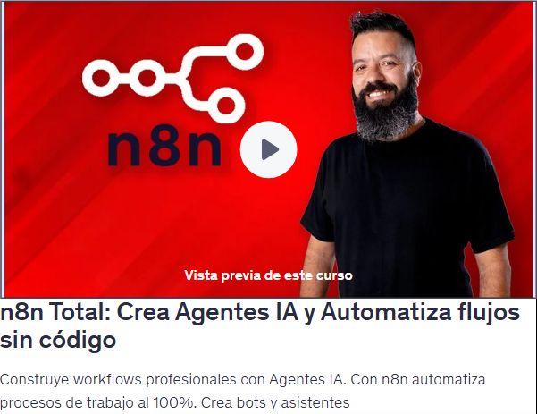 Total: Crea Agentes IA y Automatiza flujos sin código