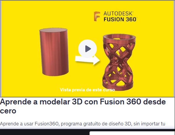 Aprende a modelar 3D con Fusion 360 desde cero