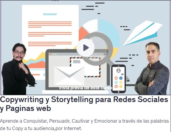 Copywriting y Storytelling para Redes Sociales y Paginas web