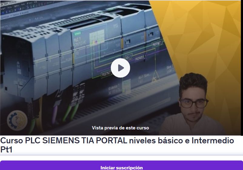 Curso PLC SIEMENS TIA PORTAL niveles básico e Intermedio Pt1