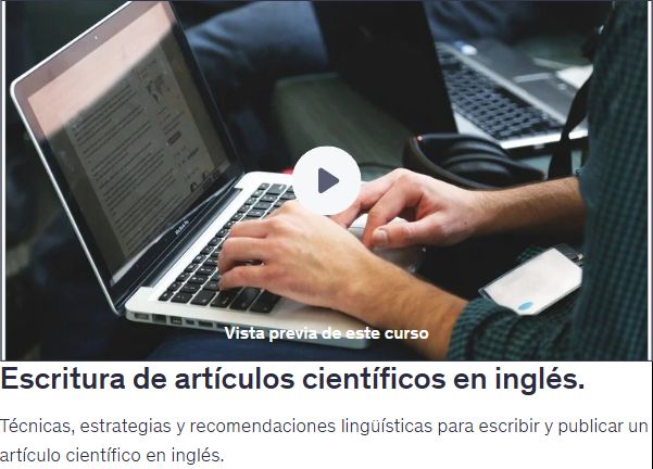 Escritura de artículos científicos en inglés