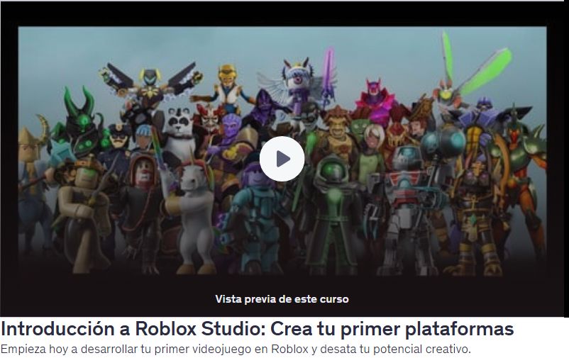 Introducción a Roblox Studio: Crea tu primer plataformas