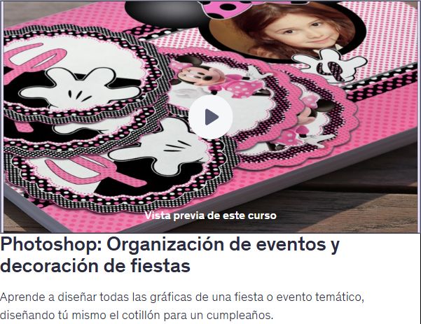 Photoshop: Organización de eventos y decoración de fiestas