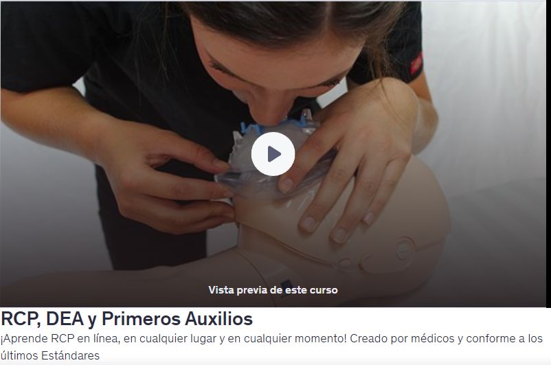 Aprende RCP en línea, en cualquier lugar y en cualquier momento