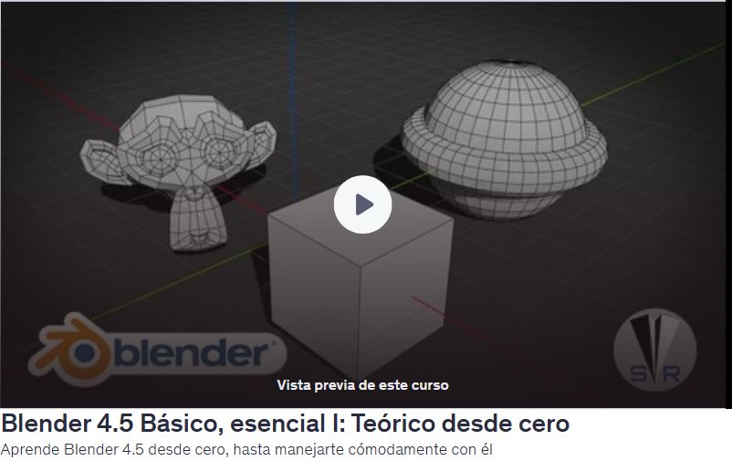 Blender 4.5 Básico, esencial I: Teórico desde cero