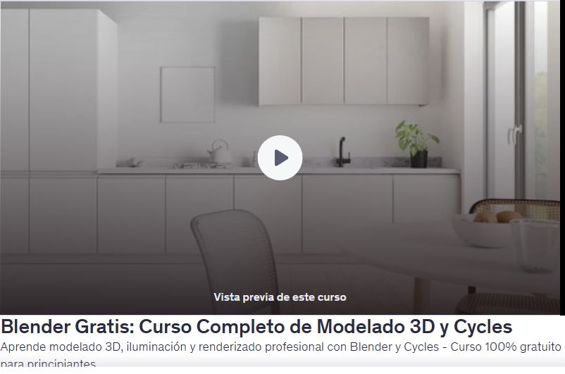 Blender Gratis: Curso Completo de Modelado 3D y Cycles