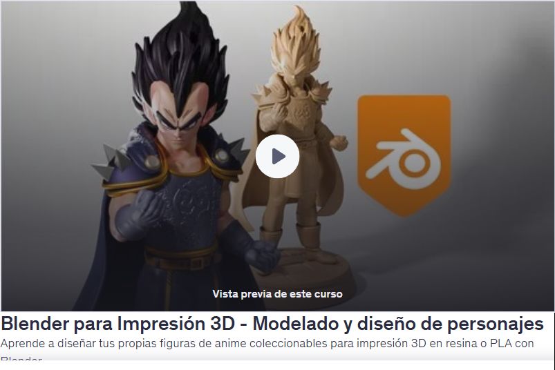 Blender para Impresión 3D - Modelado y diseño de personajes