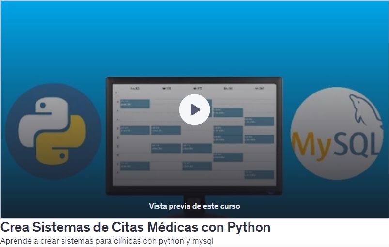 Crea Sistemas de Citas Médicas con Python