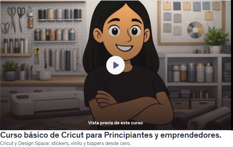 Curso básico de Cricut para Principiantes y emprendedores