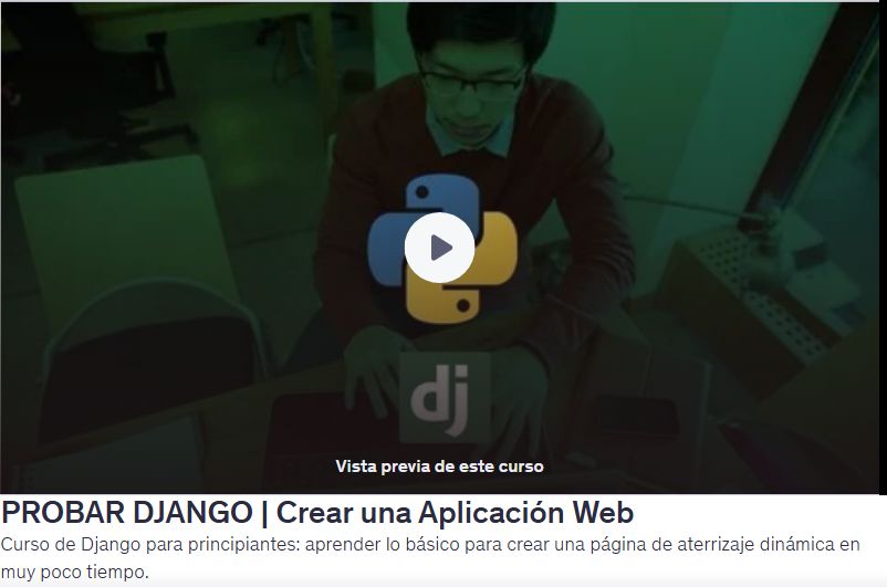 Curso de Django para principiantes