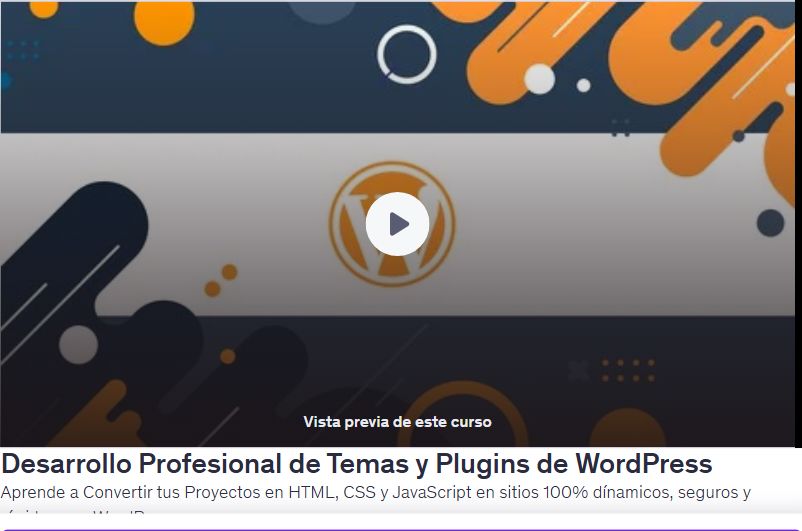 Desarrollo Profesional de Temas y Plugins de WordPress