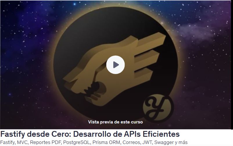 Fastify desde Cero: Desarrollo de APIs Eficientes