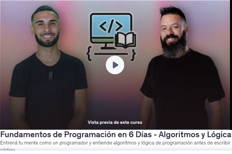 Fundamentos de Programación en 6 Días - Algoritmos y Lógica
