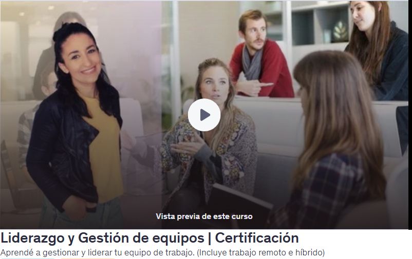 Liderazgo y Gestión de equipos | Certificación