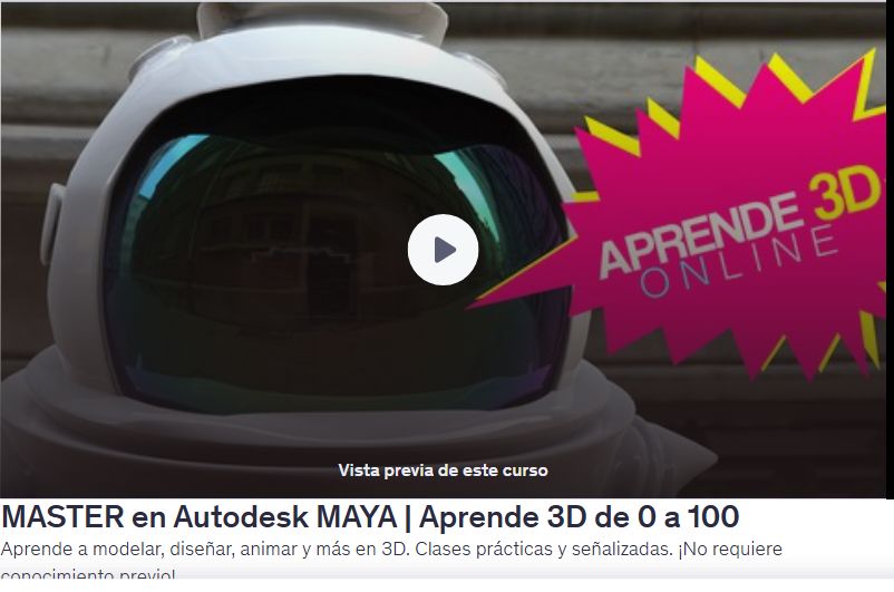 MASTER en Autodesk MAYA | Aprende 3D de 0 a 100