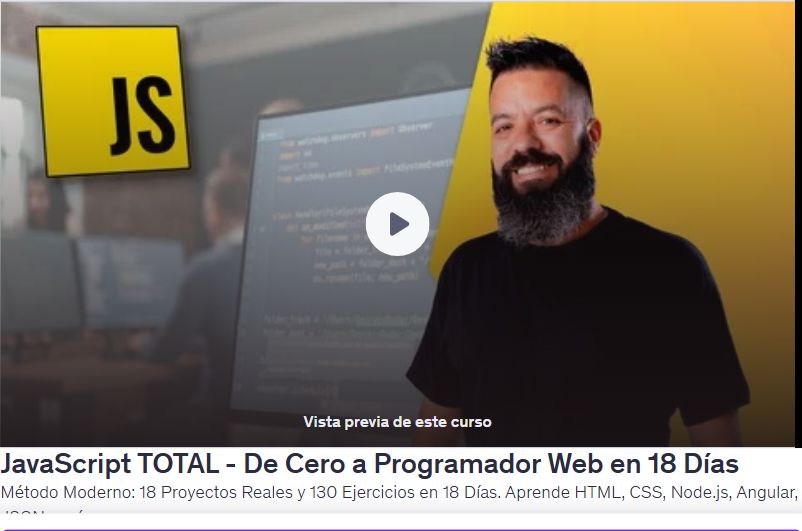 TOTAL - De Cero a Programador Web en 18 Días