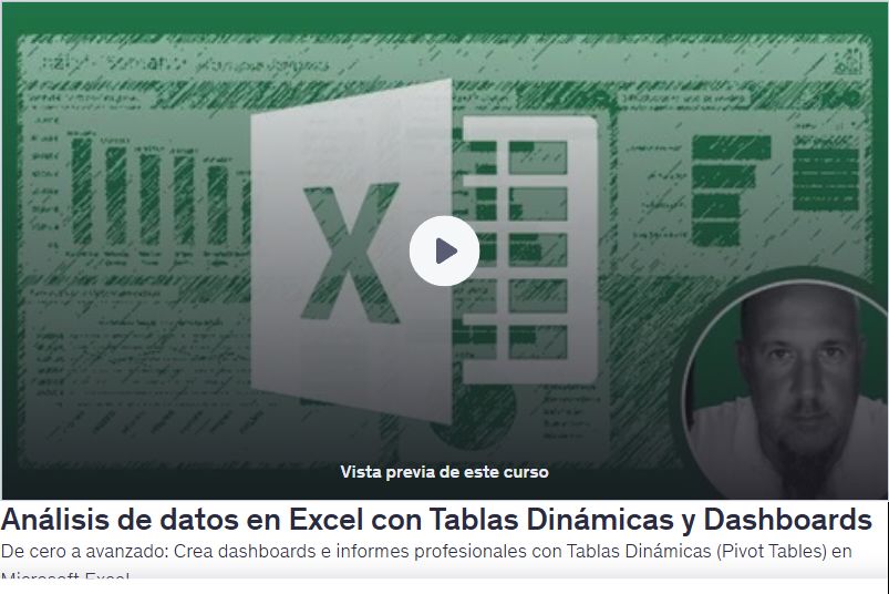 Análisis de datos en Excel con Tablas Dinámicas y Dashboards