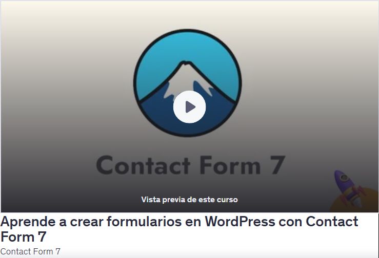 Aprende a crear formularios en WordPress con Contact Form 7