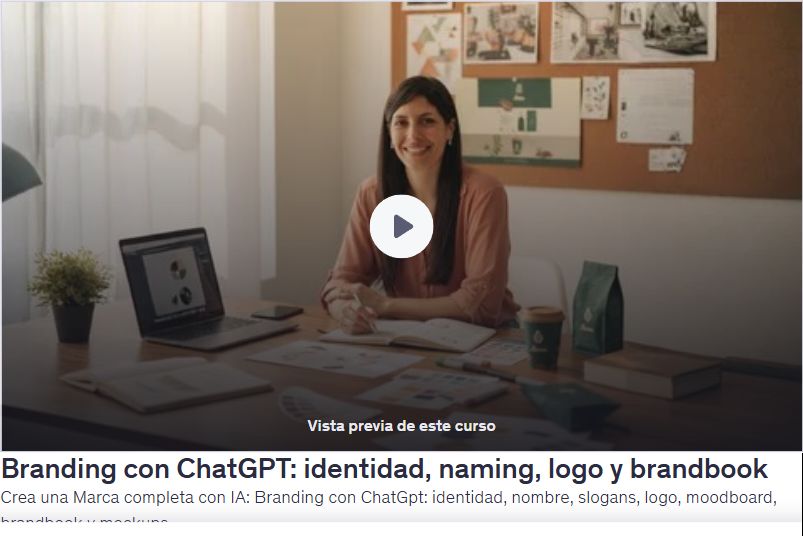 Branding con ChatGPT: identidad, nombre, slogans, logo, moodboard, brandbook y mockups