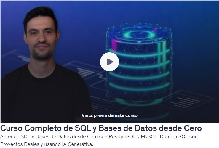 Curso Completo de SQL y Bases de Datos desde Cero
