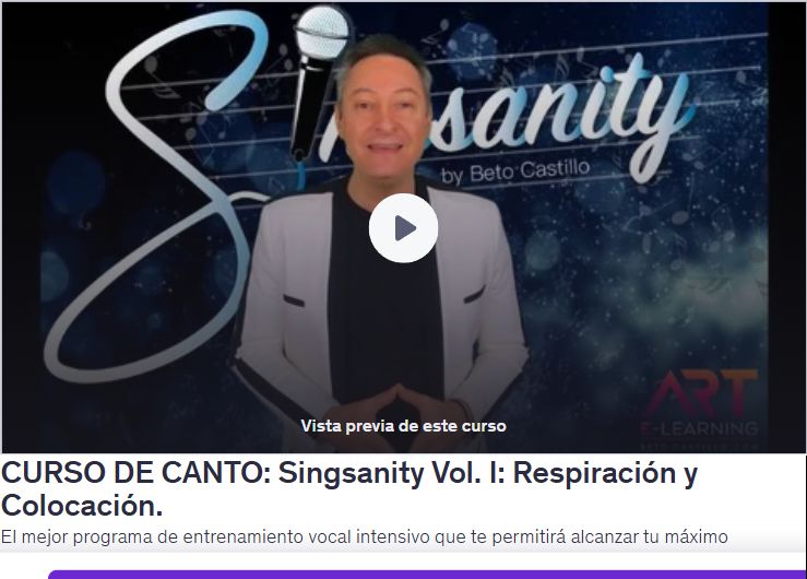 CURSO DE CANTO: Singsanity Vol. I: Respiración y Colocación