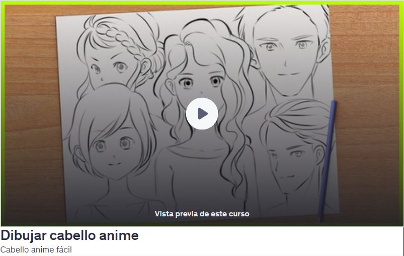 Dibujar cabello anime