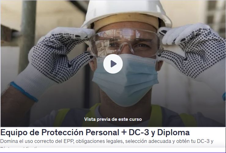 Equipo de Protección Personal + DC-3 y Diploma