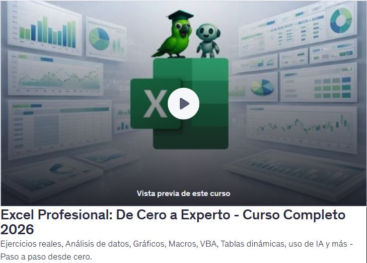 Excel Profesional: De Cero a Experto - Curso Completo
