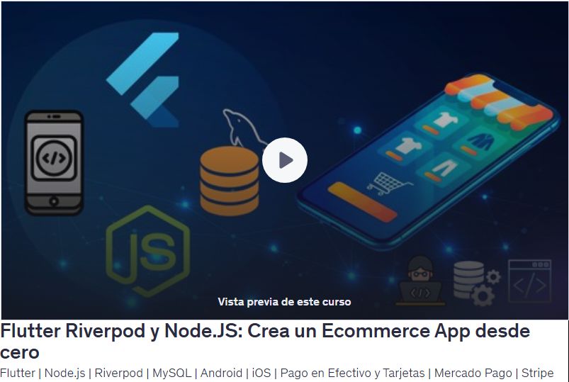 Flutter Riverpod y Node.JS: Crea un Ecommerce App desde cero